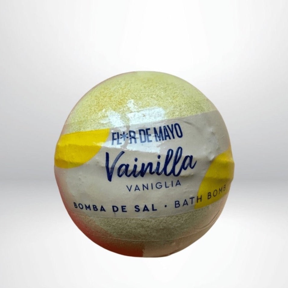 Bombe de bain effervescente à la Vanille - Iriscosmetics